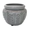 Leaf Self Watering Glazed Ceramic Pot - White - 6.25 X 4.75" -Healthy Plant Shop 50252whitesw 61014.1657229605