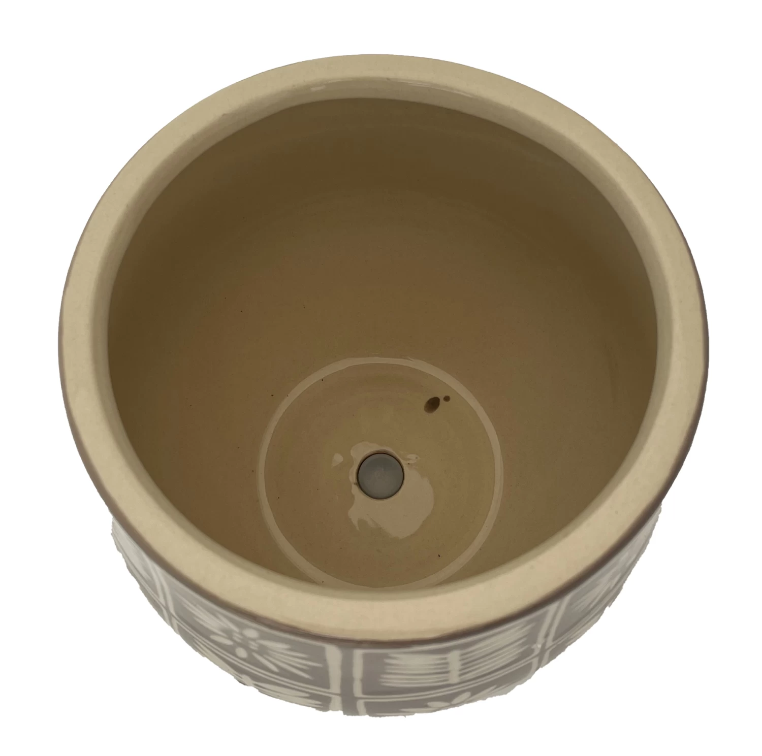 Sunflower Ceramic Pot - Indoors Or Out - 7" X 6.25" - Grey 4 Sunflower Ceramic Pot - Indoors Or Out - 7" X 6.25" - Grey - Image 2