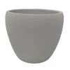 White Lizard Textured Round Ceramic Pot - 6" X 5.25"
