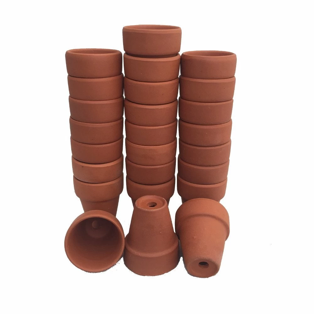 100 - Ultra Mini 1 1/2" X 1 7/8" Clay Pots - Great For Plants And Crafts 3 100 - Ultra Mini 1 1/2" X 1 7/8" Clay Pots - Great For Plants And Crafts
