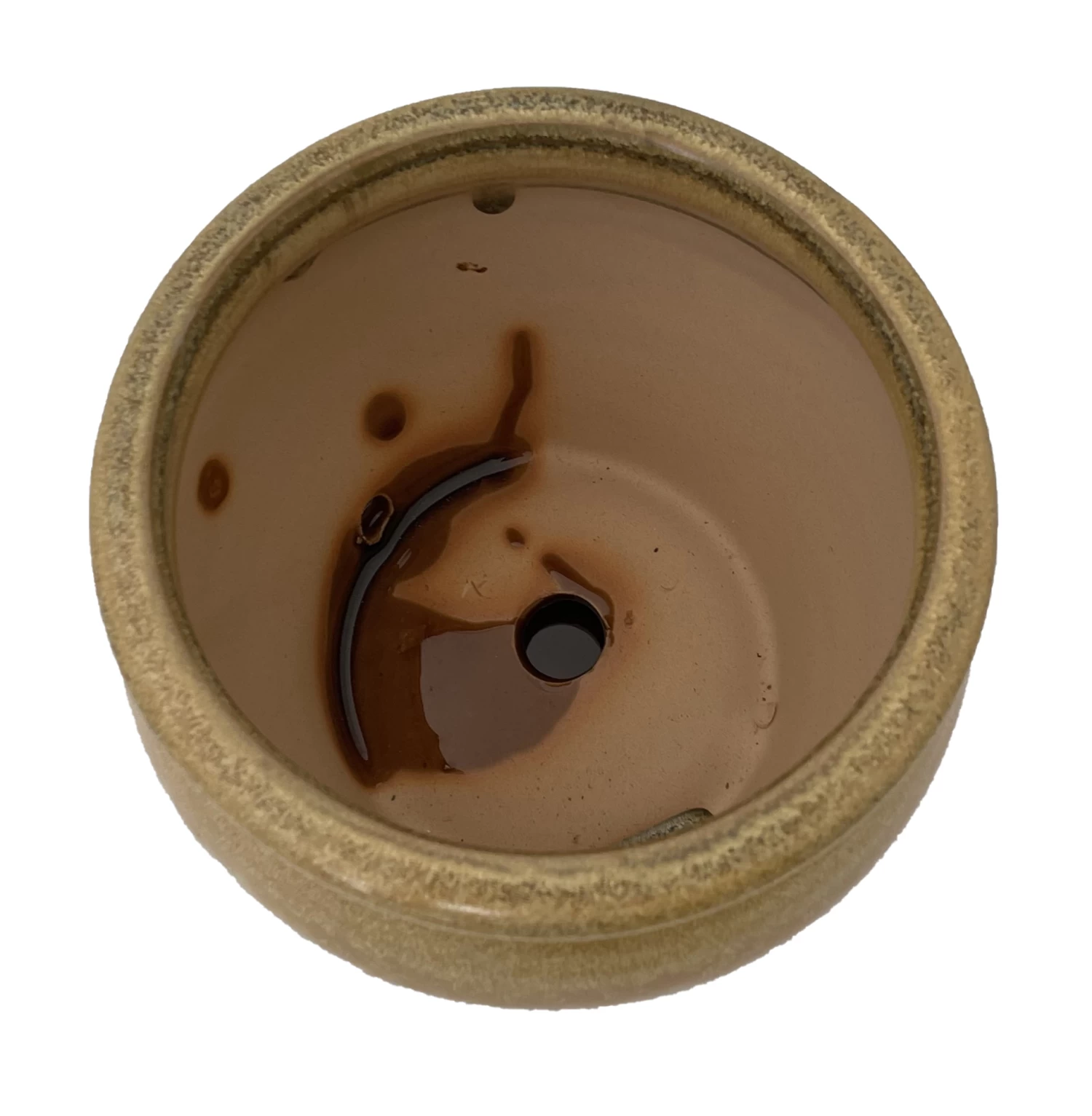 Archdale Ceramic Planter With Attached Saucer - Desert Sun - 6" X 5" 4 Archdale Ceramic Planter With Attached Saucer - Desert Sun - 6" X 5" - Image 2