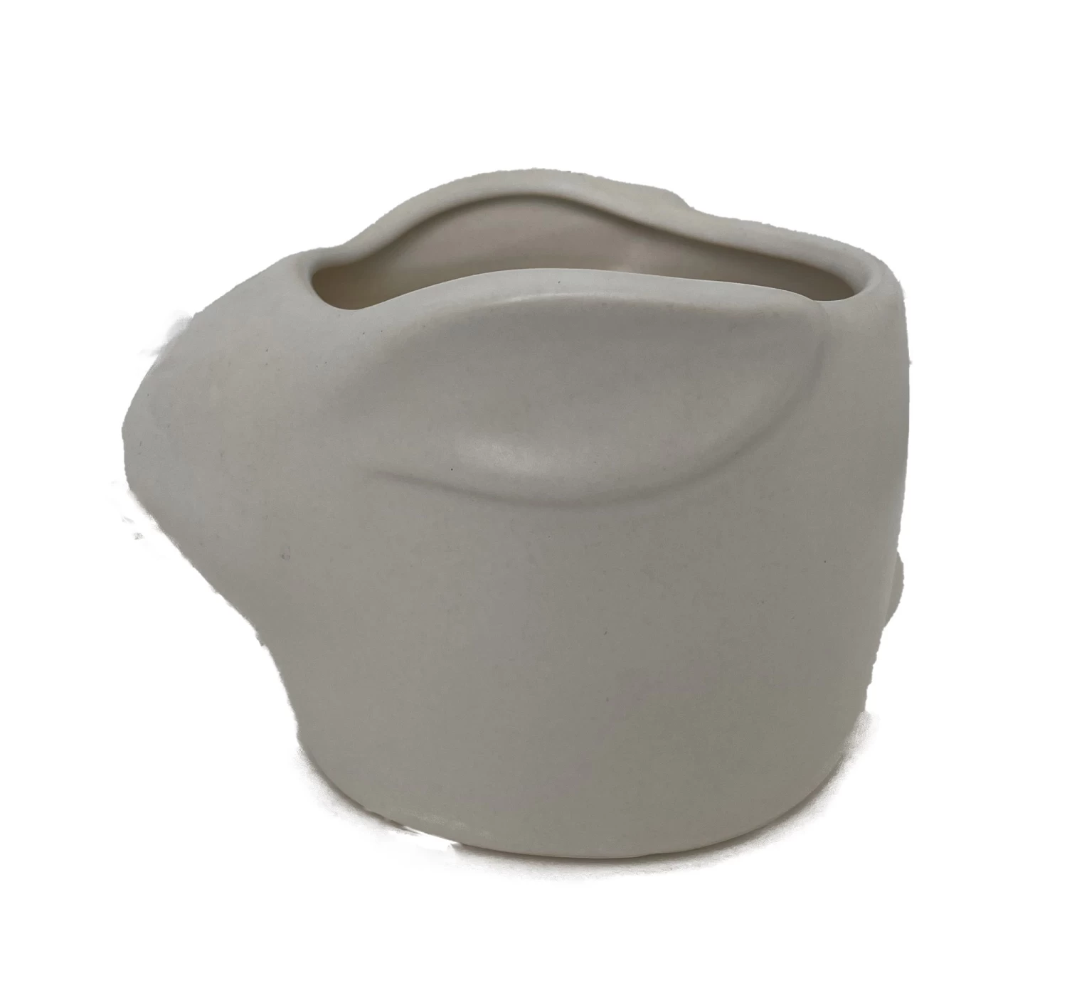 White Bunny Rabbit Ceramic Animal Pot - 6" X 4" - NEW 4 White Bunny Rabbit Ceramic Animal Pot - 6" X 4" - NEW - Image 2