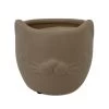 Tan Cat Ceramic Animal Pot - 6" X 4" - NEW -Healthy Plant Shop catpot 66506.1645122696