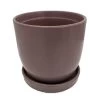 Chatham Egg Pot With Attached Saucer - Matte Lavender - 5.5" X 5" 1 Chatham Egg Pot With Attached Saucer - Matte Lavender - 5.5" X 5" -Healthy Plant Shop chanthammlav 13842.1593603511