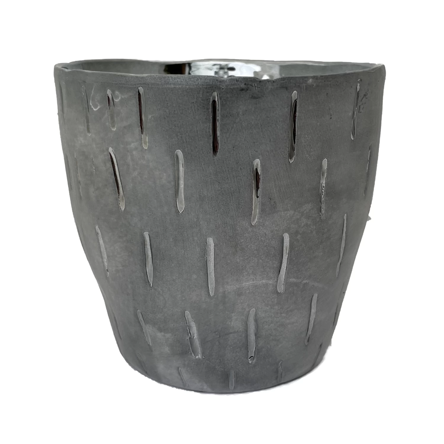Cosmos Meteor Ceramic Planter - 5.25" X 5" - Needle 3 Cosmos Meteor Ceramic Planter - 5.25" X 5" - Needle
