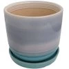 Horizon Dusk Ceramic Pot With Attached Saucer - 5.5" X 4.75" -Healthy Plant Shop horizondusk 78185.1607731626