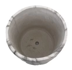 Marbled Egg Pot Cement Planter - 6" X 5" - Indoors Or Out -Healthy Plant Shop marblepottop 47362.1679866685