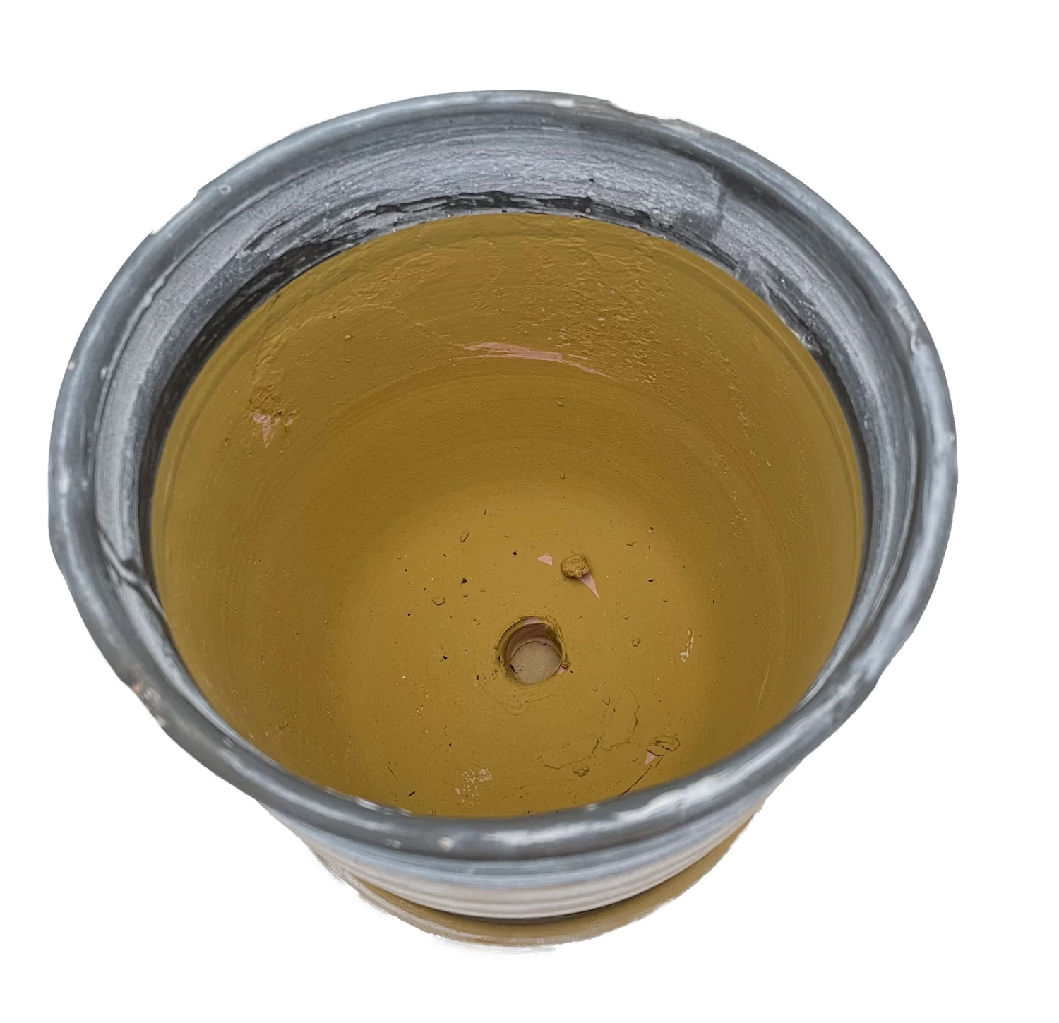 Sylvan Ceramic Planter With Attached Saucer - Honey - 5.5" X 5.5" 4 Sylvan Ceramic Planter With Attached Saucer - Honey - 5.5" X 5.5" - Image 2